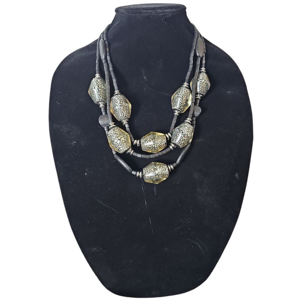 Chico's Statement Chunky Bead Necklace